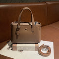 New Cross-Border Genuine Leather Handbag For Women, High-End Feeling Shoulder And Crossbody Bag, Commuter Large-Capacity