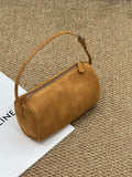 Retro Matte Cowhide Small Bag New Autumn And Winter Versatile Elegant Pencil Case Bag High-End Casual Genuine Leather Ha