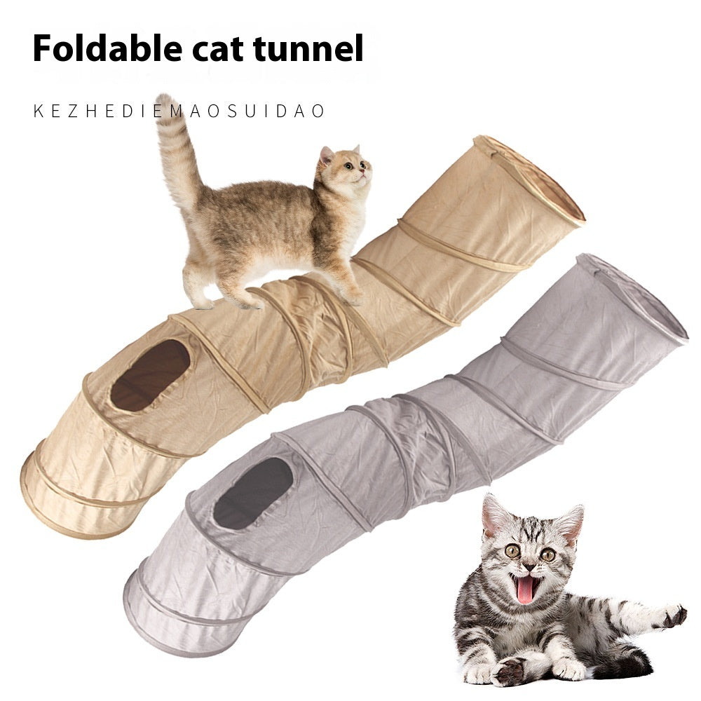 Foldable Cat Tunnel Toy