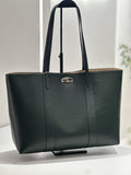Baidie Leather Women's Bag, Top Layer Cowhide Open-Top Tote, Large Capacity Handbag, Women's Textured Leather Commuter B