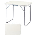 2.3ft Portable Aluminum Folding Camping Table, 70-50cm Lightweight Foldable Table For Outdoor Picnic, Indoor Dining
