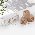 Wooden ONE Letter Blocks, Baby First Birthday Photo Props, Natural Wood Milestone Blocks For Smash Cake, 1st Birthday Decor