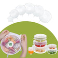 Kitchen Microwave Food Cover With 6 Silicone Lids, Extension Lid, Bowl Lid, Elastic Silicone Lid, Universal Adaptability Lid