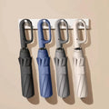 Fully Automatic Foldable Travel Umbrella Lightweight, Windproof, Portable, Black Sun Rain Use, Auto Open Close
