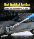 4M Steel Wire Tow Rope For Vehicles, Car Emergency Traction Cable