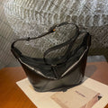 New Top-layer Cowhide Dumpling Bag, High-end Unique Genuine Leather, Light Luxury Fashion, Shoulder, Crossbody, And Unde