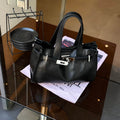Genuine Leather Women's Bag With A High-end Feel, Luxury Casual Tote Bag, Large Capacity, Top-grain Cowhide Shoulder And