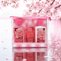 Portable 3pc Travel Body Care Kit-Cherry Blossom & Cotton Candy Fragrance-Refreshing Shower Gel, Moisturizing Lotion & B
