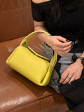 Genuine Leather Women's Bag, Top Layer Cowhide Handbag, Ear-hanging Series, Hand-carry Bag, Single Shoulder And Crossbod