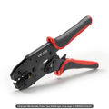 VEVOR Crimping Tool, 22-10 AWG Ratcheting Wire Crimper Tool, Labor-Saving Electrical Terminal Crimp Pliers With Clear Me