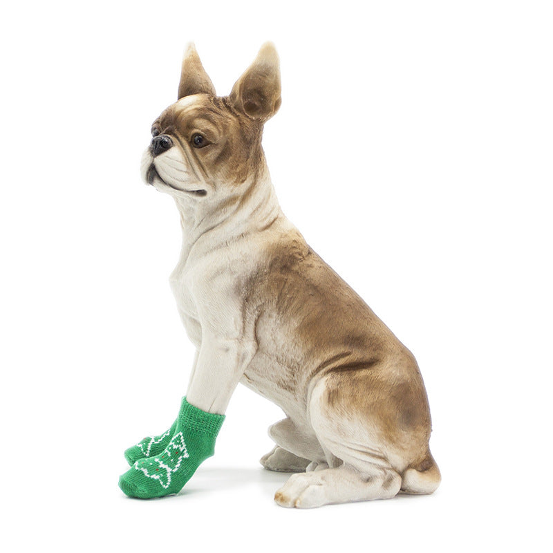 Non-Slip Cotton Dog Socks