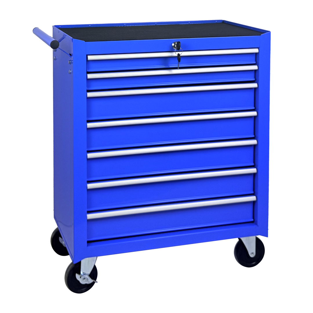 Rolling Tool Chest With 7-Drawer Tool Box With Wheels Multifunctional Tool Cart Mechanic Tool Storage Cabinet For Garage, Warehouse, Worksho