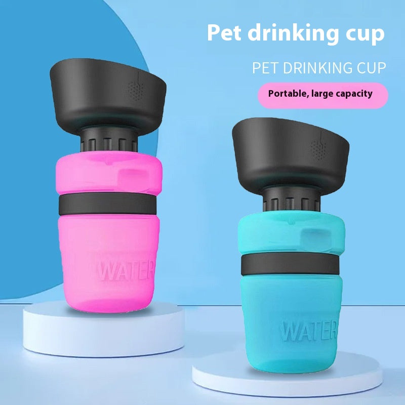 Pet Outdoor Foldable Dog Water Bottle - Travel Dispenser