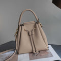 Cross-border TOGO Top-grain Leather Drawstring Bucket Bag For Women, 2026 New Large-capacity Versatile Genuine Leather H