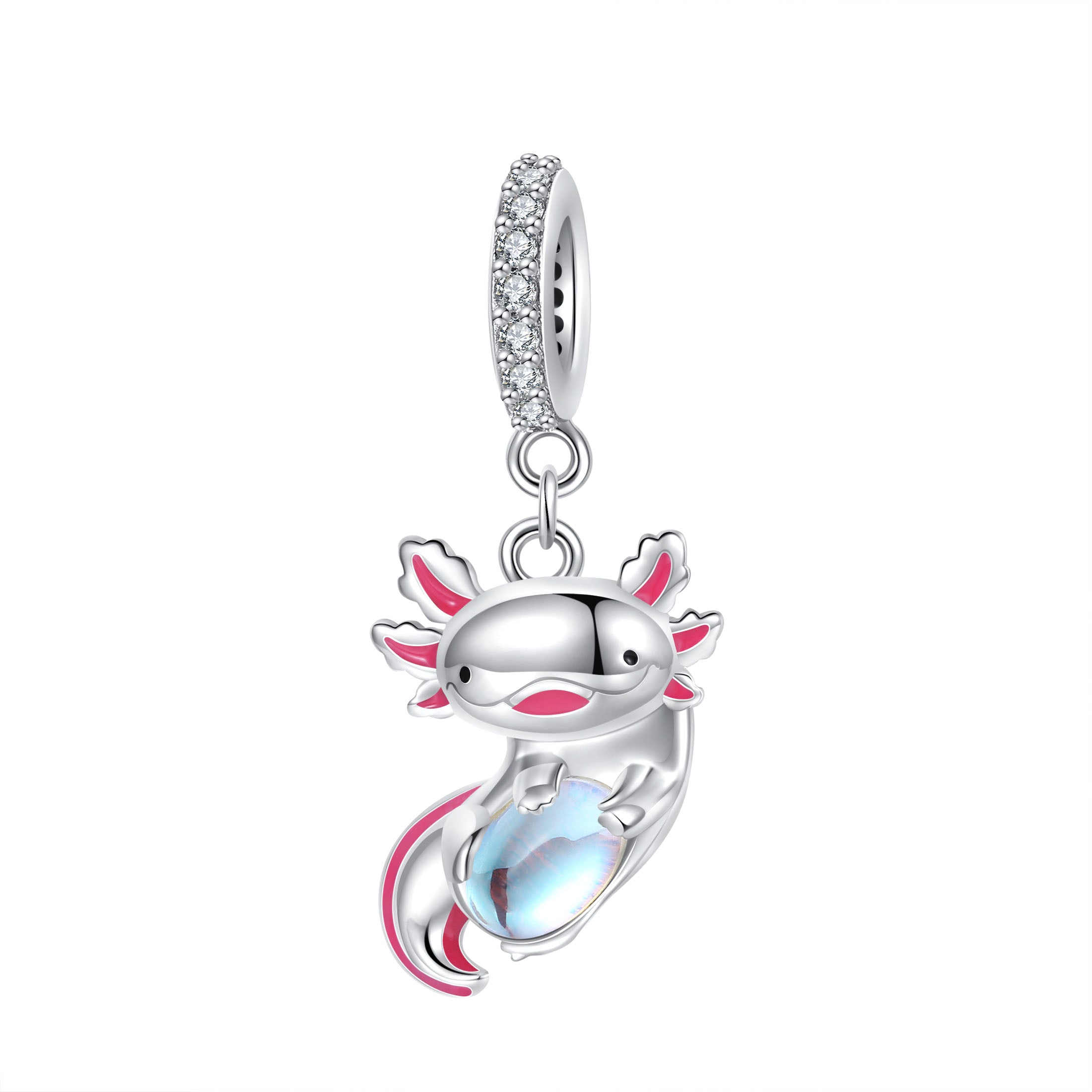 Panda Baby Charm 925 Sterling Silver Enamel Pendant Bead For DIY Charm Bracelet Necklace Cute Animal Jewelry Gift