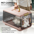 Pink Aviation Enclosed Cat Litter Box With Handle, Spacious Anti Tracking Cat Toilet, Ideal Choice For Indoor Cats And Travel