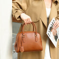 Top-Grain Leather Versatile Bag 2026 New Boston Pillow Bag Shoulder And Crossbody Bag Large Capacity Genuine Leather Han