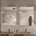 Modern Frameless Bathroom Mirror, 36 X 30 Inch Rectangular Vanity Mirror With Copper-Free Silver Glass And Shatter-Resistant Backing