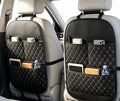 Universal Multi-Functional Car Leather Storage Organizer, Kids Seat Back Kick Mat, Car Rear Seat Hanging Storage Bag, Au