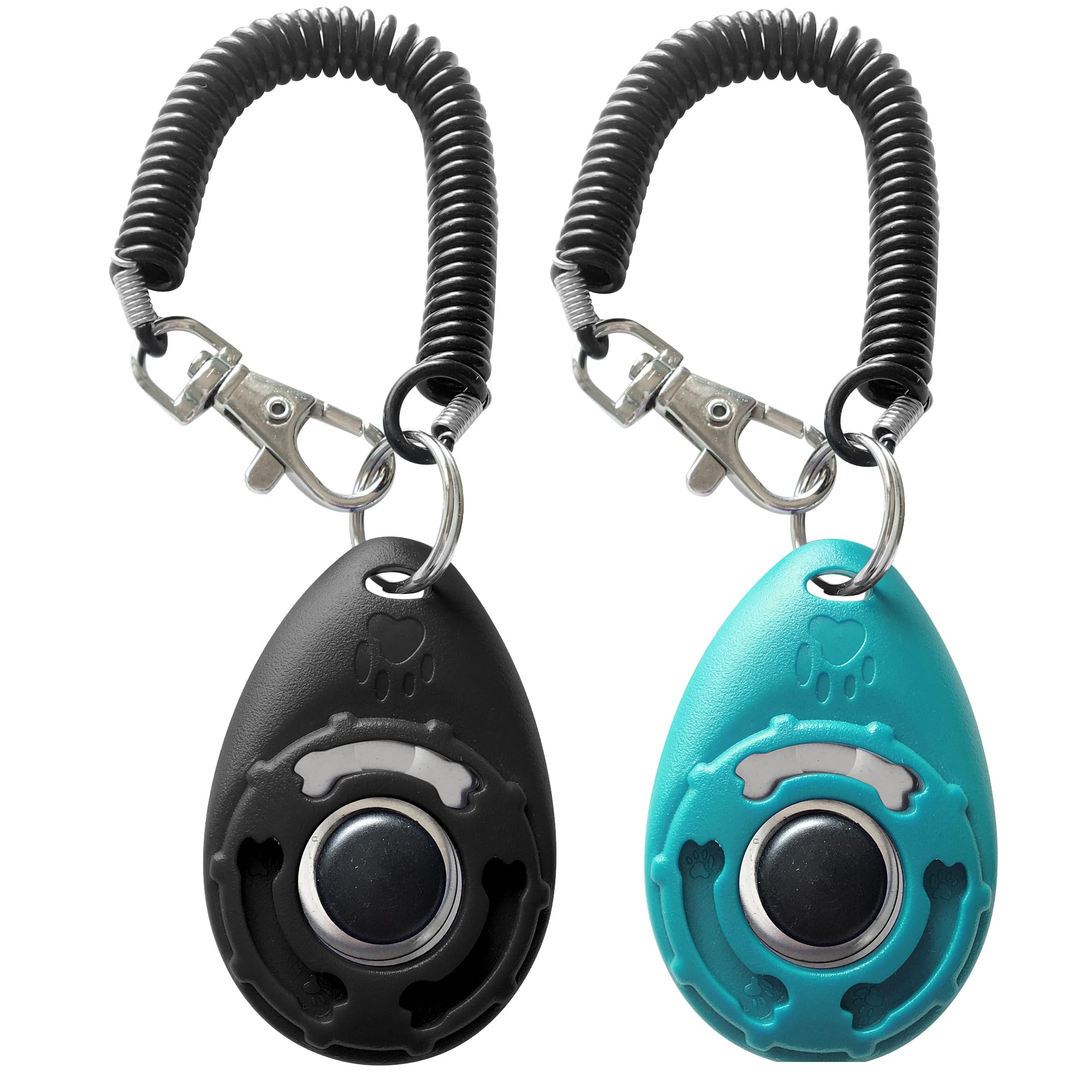 Dog Training Clicker With Sring Wrist And Keyring - Pet Dog Training Clickers For Puppy, Cat, Potty, Bird, Horse, Pet, T