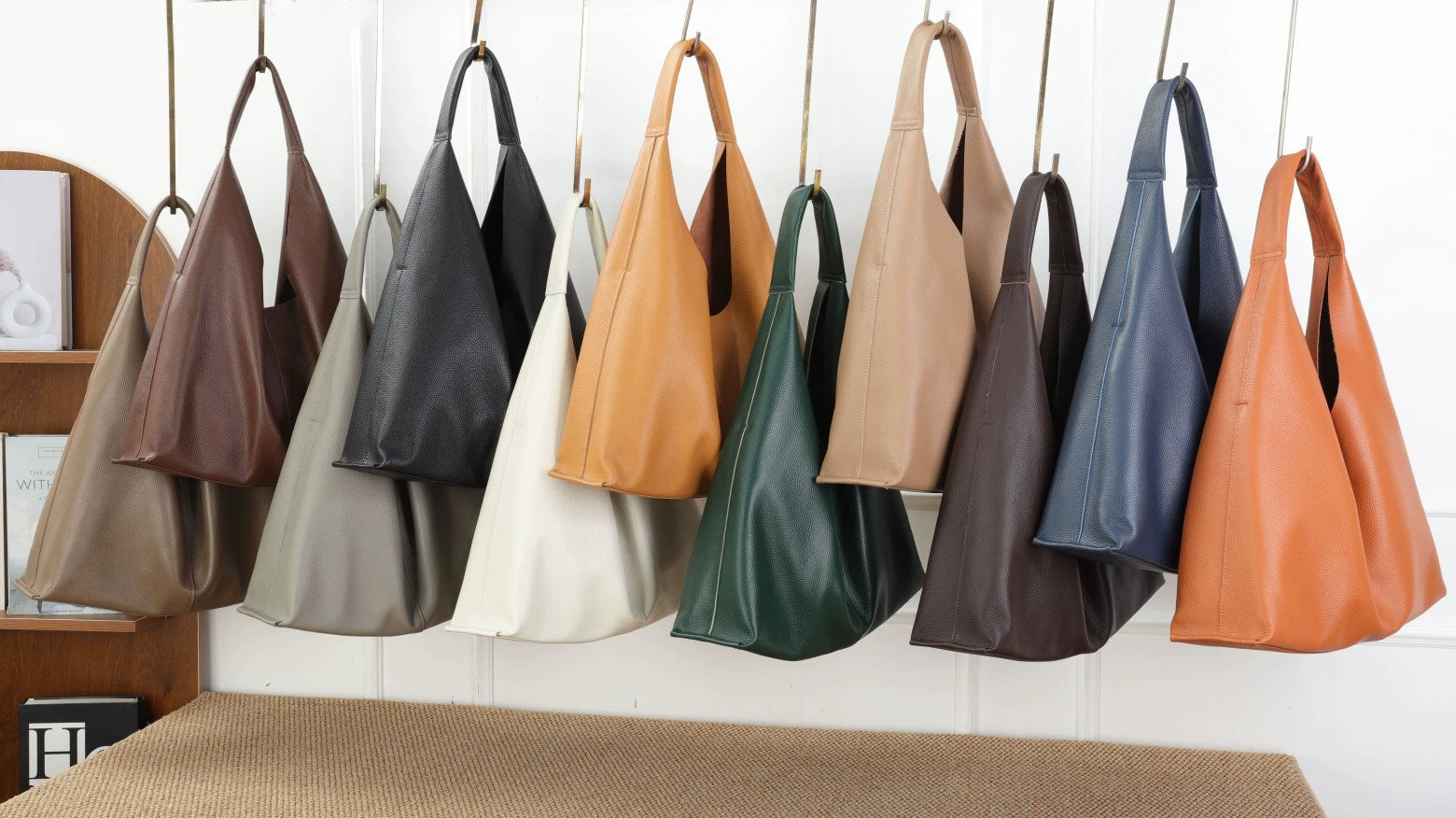 Minimalist Single-shoulder Bag, Large Capacity, Top-grain Leather, 2026 New Small Boutique Soft Leather Underarm Tote Ba