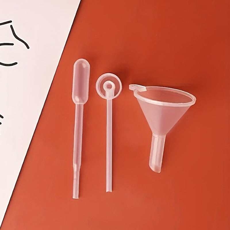 3pcs Mini Plastic Dispenser For Fragrance Diffuser Dropper Bottle Liquid Essential Oil Drip Pump Head Dispensing Tool